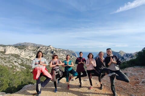 Hiking and Yoga in the Calanque of Sormiou