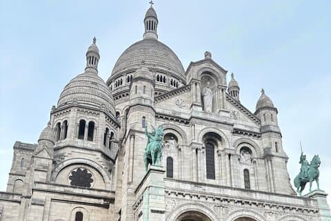 Basilica of Sacre-Coeur at the top of Montmartre!