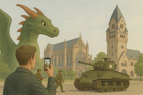 Metz From Dragons to Liberation GPS App Walking Tour Mobile Game