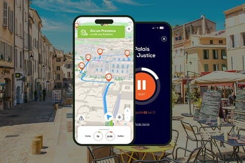 GPS Audioguide app: Walk around the city of Cézanne at your own pace.