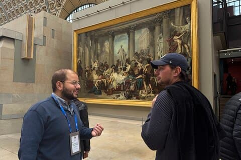 Guide explaining Thomas Couture's The Romans of the Decadence