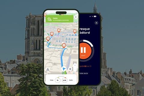 GPS Audioguide application: From Notre-Dame Cathedral to the ramparts (Offline).