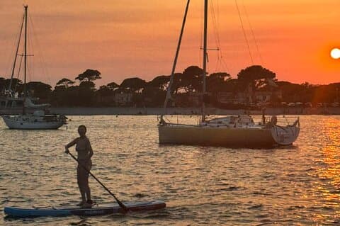 Paddle before dark, privileged moment
