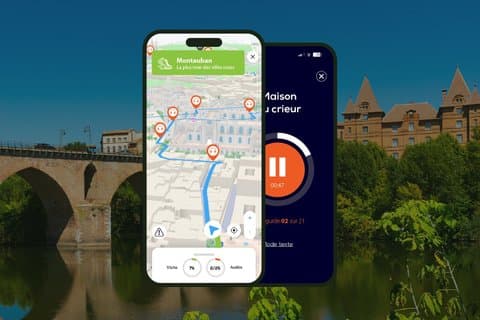 GPS Audioguide application: From the Old Bridge to the Museum Ingres Bourdelle (Offline).