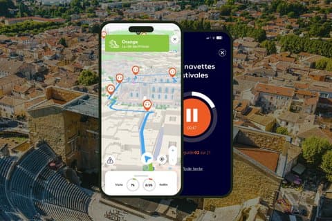 GPS Audioguide application: From the Ancient Theatre to the Arc de Triomphe (Offline).