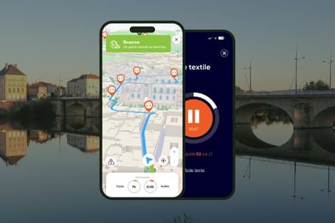 GPS Audioguide application: From the banks of the Loire to the old center (Offline).