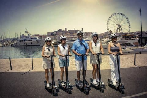 Cannes visite en trottinette électrique Ninebot MAX G3 Segway® – Tour panoramique de la Marina et du Suquet
