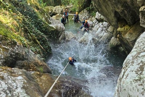 Aquatic afterwork in the Canyon of Versoud