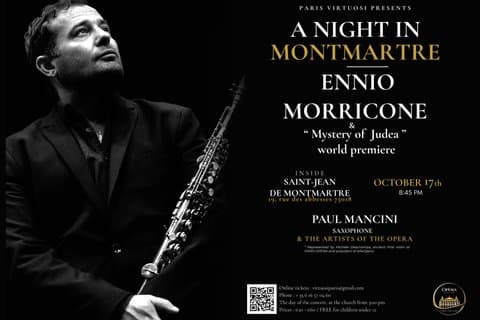 Tribute Concert to Ennio Morricone and Ave Maria in Montmartre