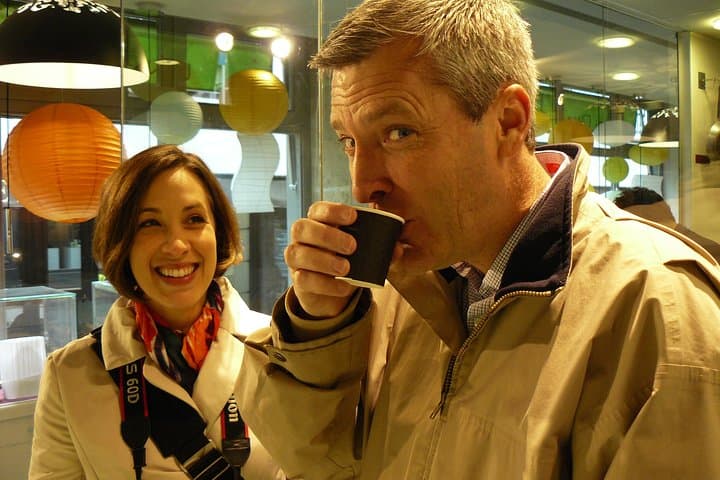Sipping the best hot chocolate ever!