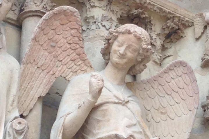 Smiling Angel At Reims Cathedral