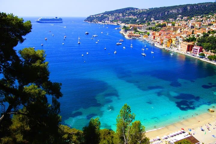 Cruise ship in Villefranche sur mer bay