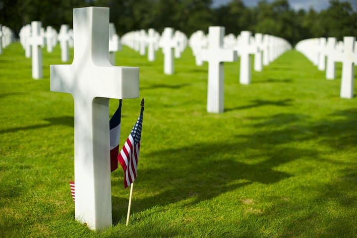 The Normandy American Cemetery and Memorial in France