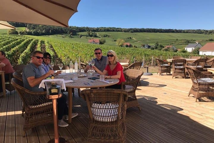 Lunch in the middle of wineyards