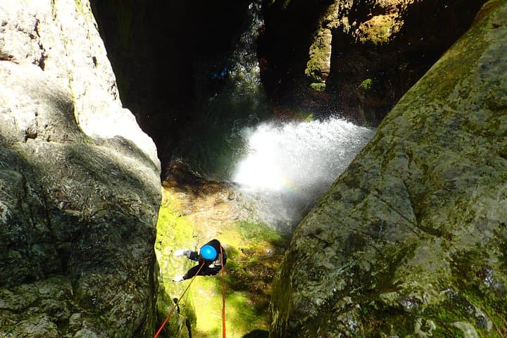 Canyoning sensation of Angon on the shores of Lake Annecy