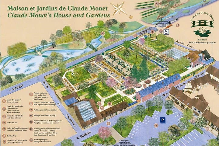 Guided tour of Claude Monet's house in Giverny by private car from Paris
