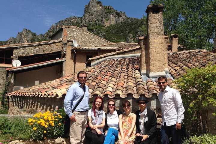 Private full day wine tour and Medieval Village from Montpellier