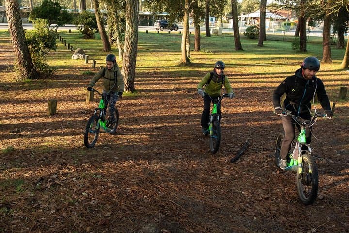 Leisure ride on an electric scooter