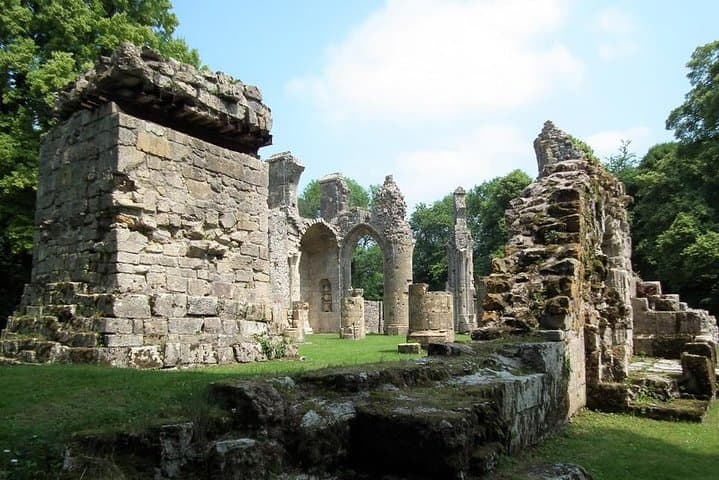 ruins of Montfaucon' church and german observation bunker.
