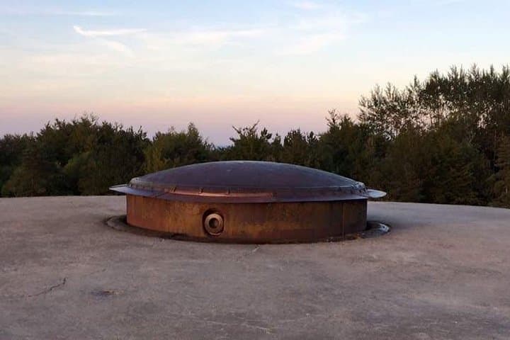 155 mm rotating/retractable gun turret (above Fort Douamont)