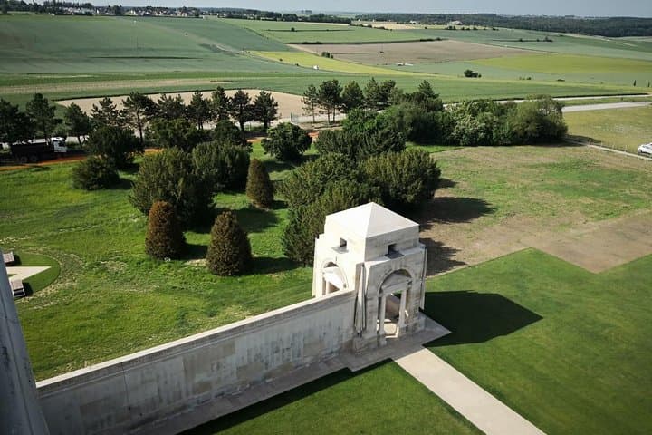Australian War Memorial in Villers Bretonneux, Somme - Walls of the missing australians soldiers in the Western Front 1916 - 1918