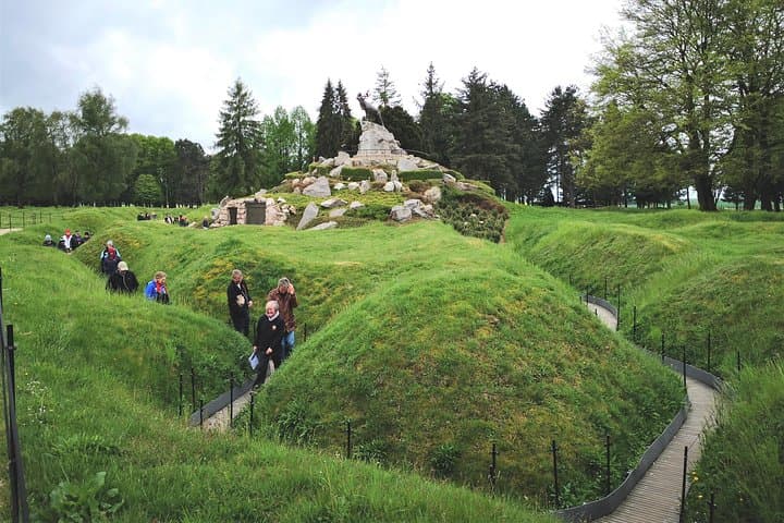 Beaumont Hamel Newfoundland Park - View from the trenches towards the Caribou monument