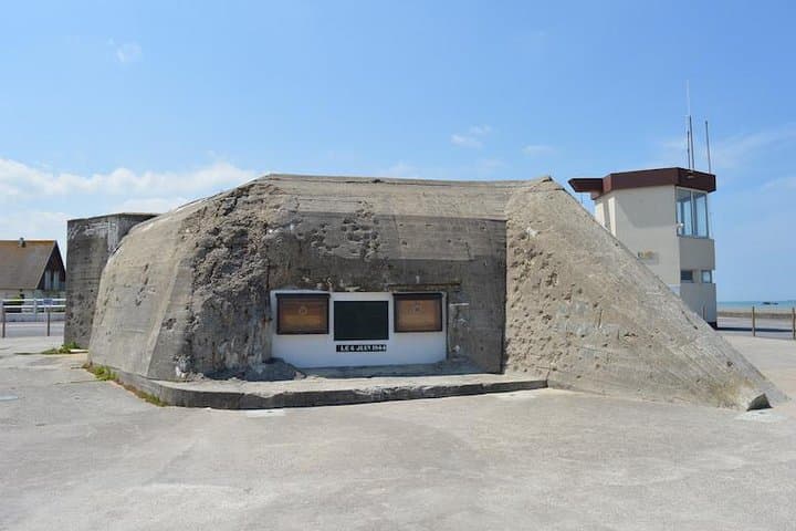 German gun emplacement overlooking Gold Beach