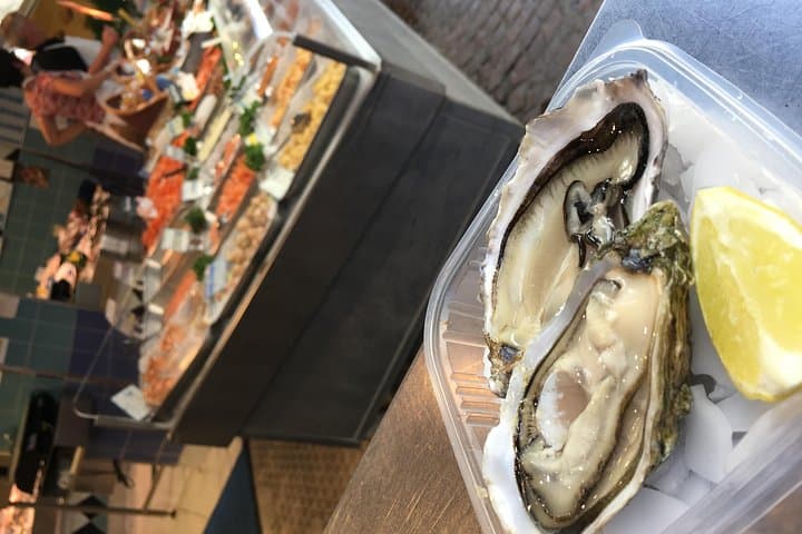fresh shucked oysters
