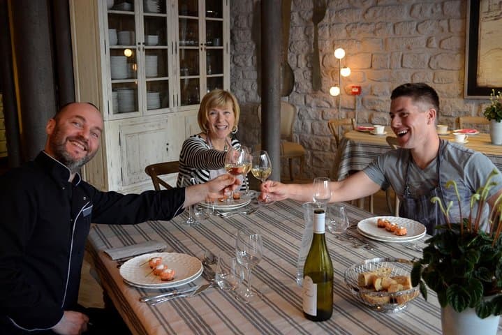 What's dinner if not with friends and wine?