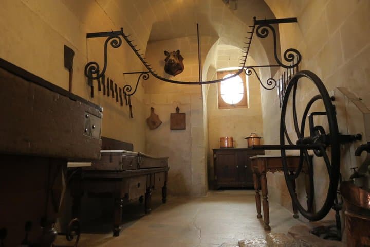 Old kitchen at Chateau Chenonceau