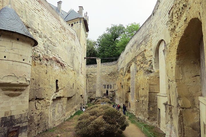 The unique Chateau De Breze with its underground village