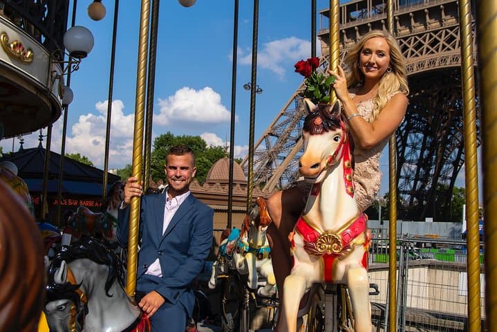 Paris Eiffel Tower Wedding Vows Renewal Ceremony with Photo Shoot