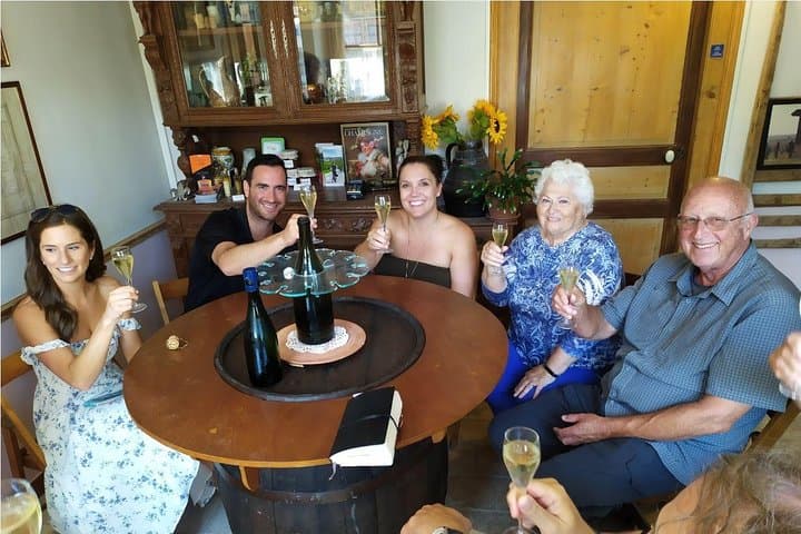 Champagne tasting at a family winery