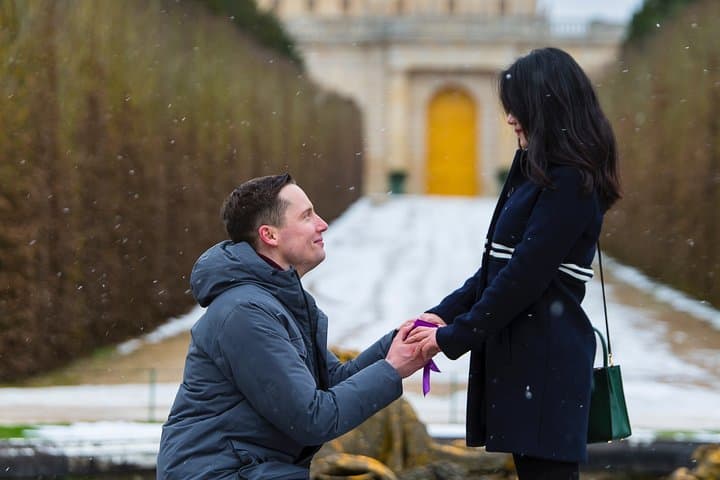 Proposal in Paris at Chateau de Versailles with Photoshoot & Video