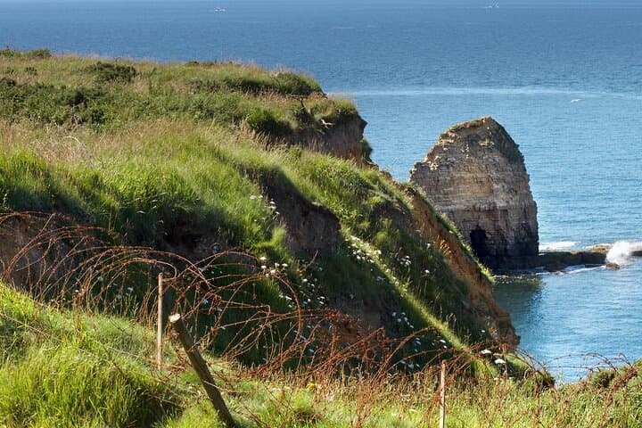 The Pointe du Hoc in Normandy, France. Link Paris