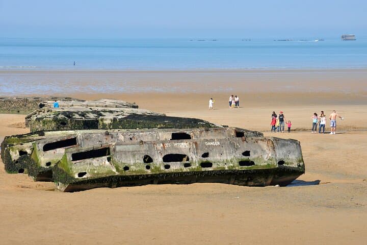 The remnants of the artificial harbor in Normandy. Link Paris