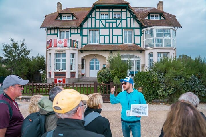 Normandy D-Day Beaches with Juno Beach, bunkers & Canadian Cemetery from Paris