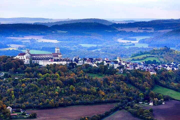Vezelay in the Morning - View from the balloon