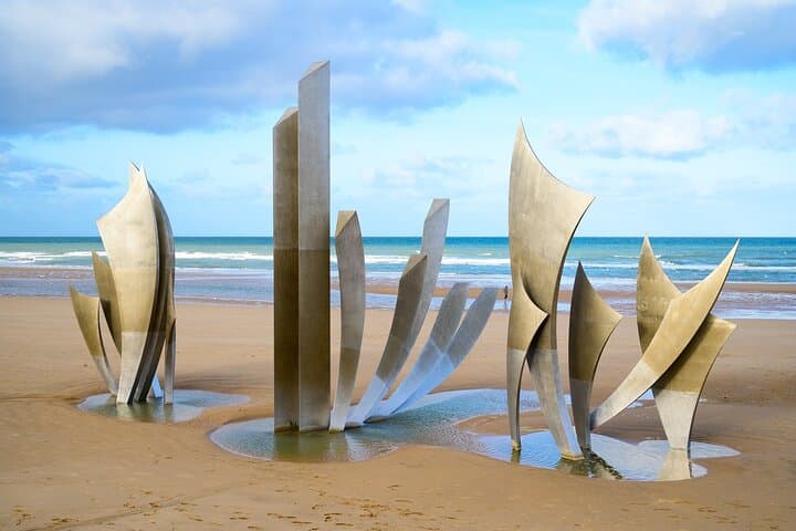 American D-Day Beaches in Normandy from Paris