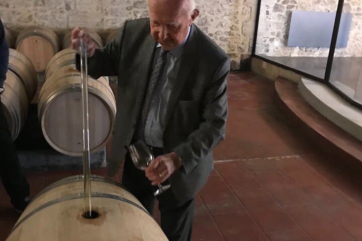 Barrel tasting of new vintages