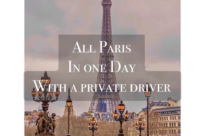 Paris highlights sightseeing tour with private Transportation