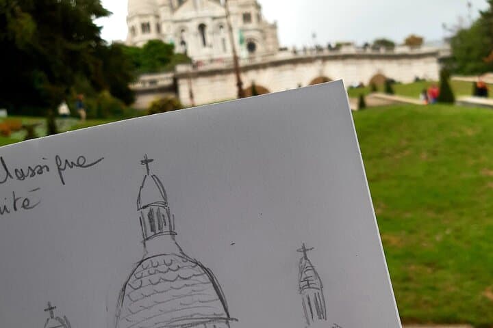 Sketch of the Sacred Heart of Montmartre
