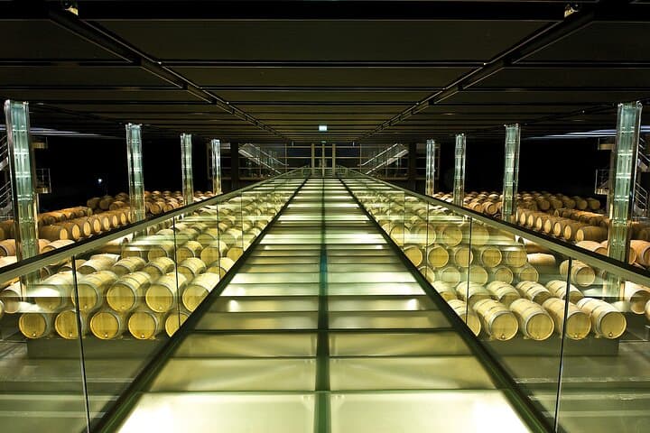 Barrels in a Château in Medoc
