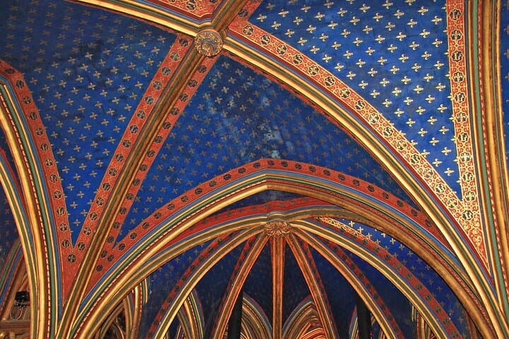 Saint Chapelle Paris interior top