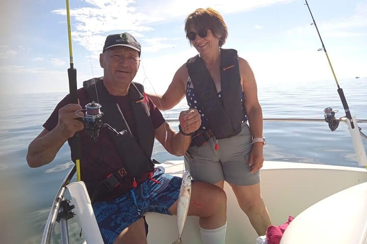 Family sea fishing
