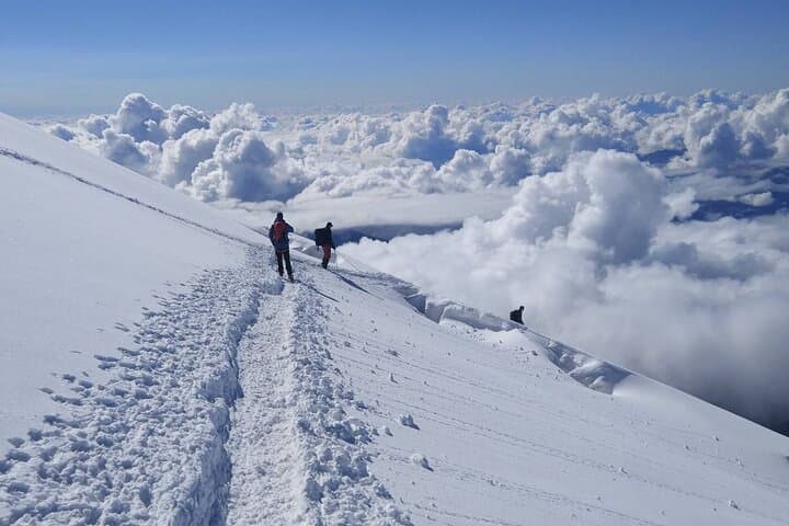 High above a sea of clouds