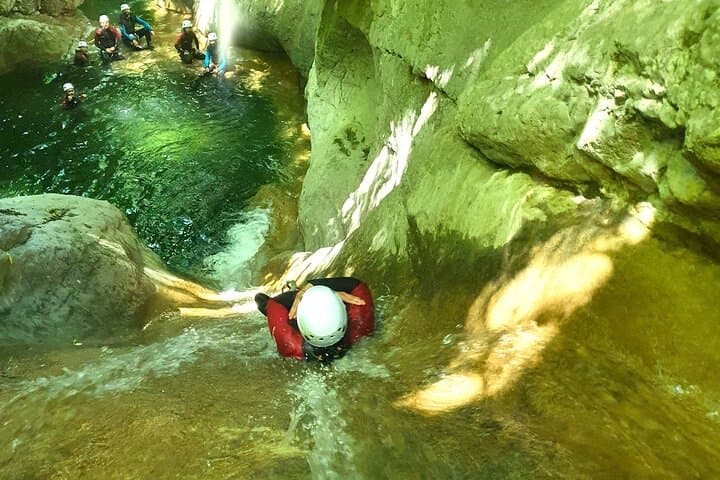 Descent of the Canyon of Ternèze near Aix-les-Bains