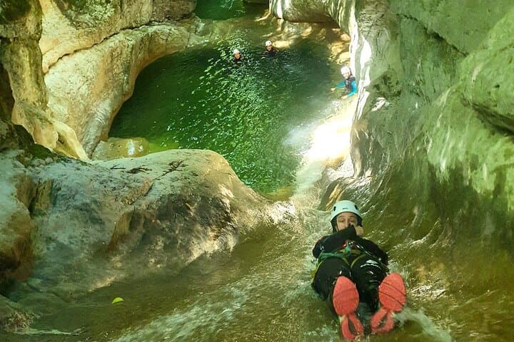 Descent of the Canyon of Ternèze near Aix-les-Bains