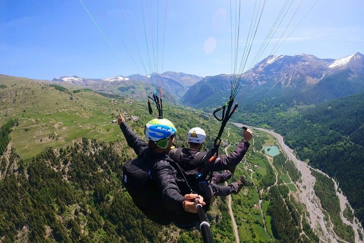 Tandem Flight Paragliding Orcières Merlette Ecrins National Park