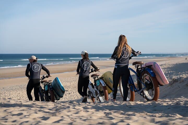 Discover the Landes beaches by Surfing and Fat Bike